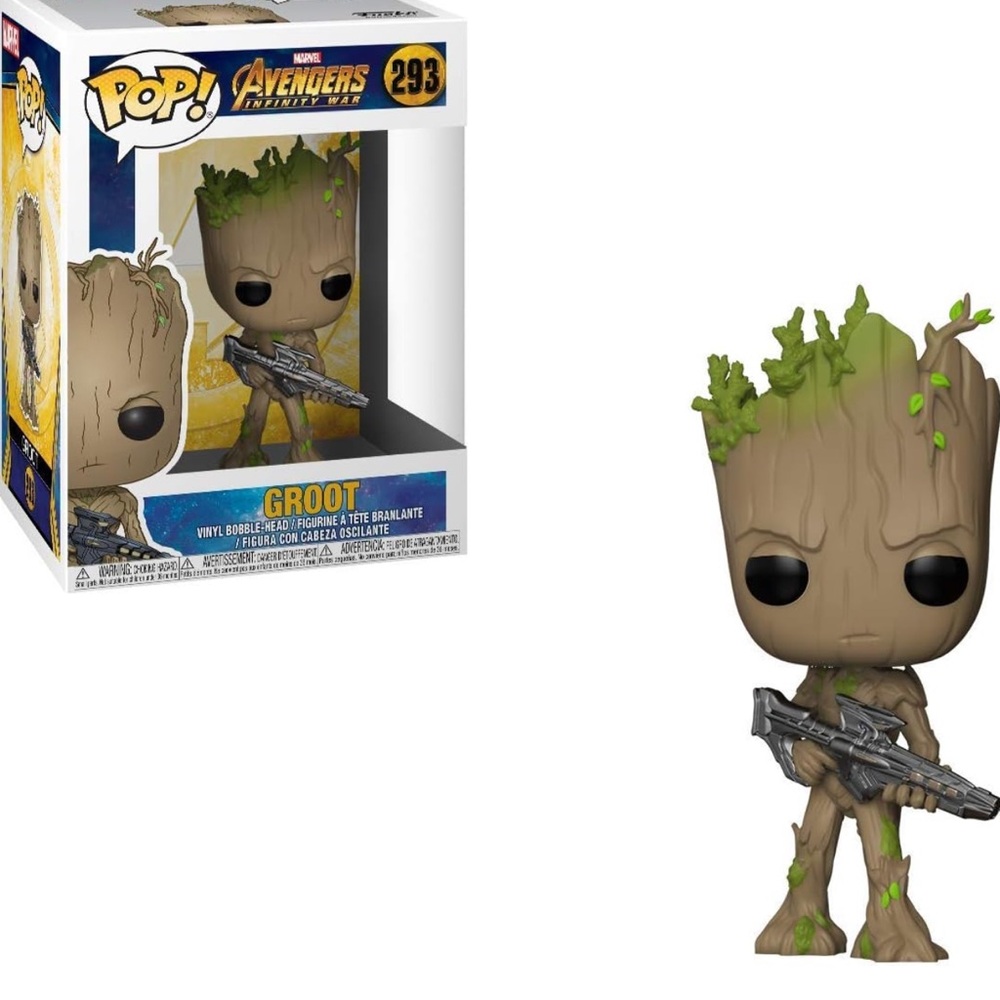 Funko Pop Groot with Green and Brown Details 293